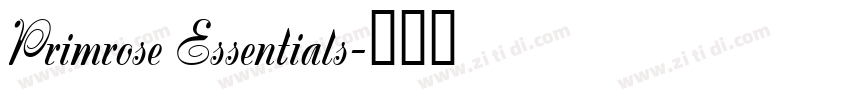 Primrose Essentials字体转换